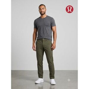 Lululemon Commission Slim Fit Pants 29 Olive Green Chino Trousers LM5067S